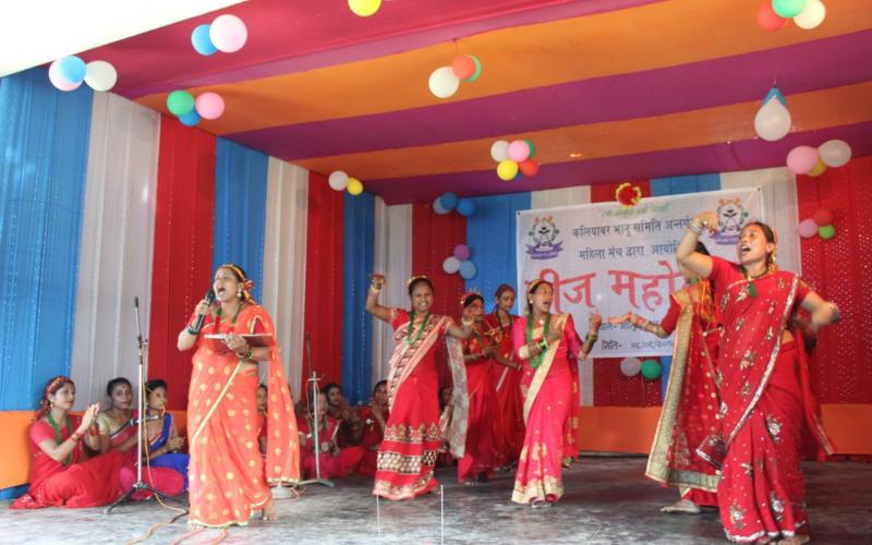 কলিয়াবৰত বৰ্ণাঢ্য কাৰ্যসূচীৰে তীজ মহোৎসৱ পালন