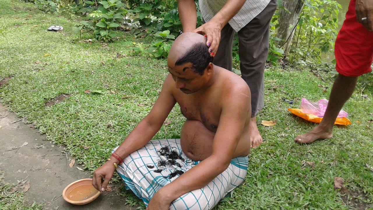 ৰঙিয়াত বাজপেয়ীৰ দশম পিণ্ড পালন হেমেন বৈশ্যৰ