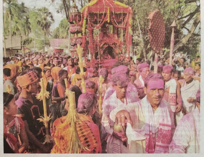 কাইলৈৰ পৰা বটদ্ৰৱা থানত ৫দিনীয়া দৌল উৎসৱ