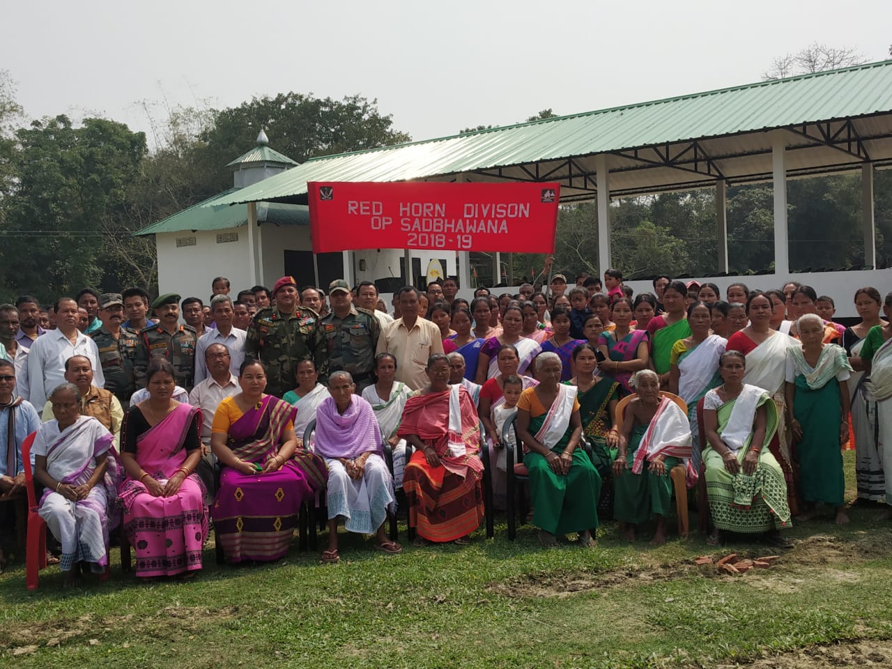 তামুলপুৰত ভাৰতীয় সেনাৰ দ্বাৰা নিৰ্মিত মন্দিৰৰ চ'ৰাঘৰ উদ্বোধন