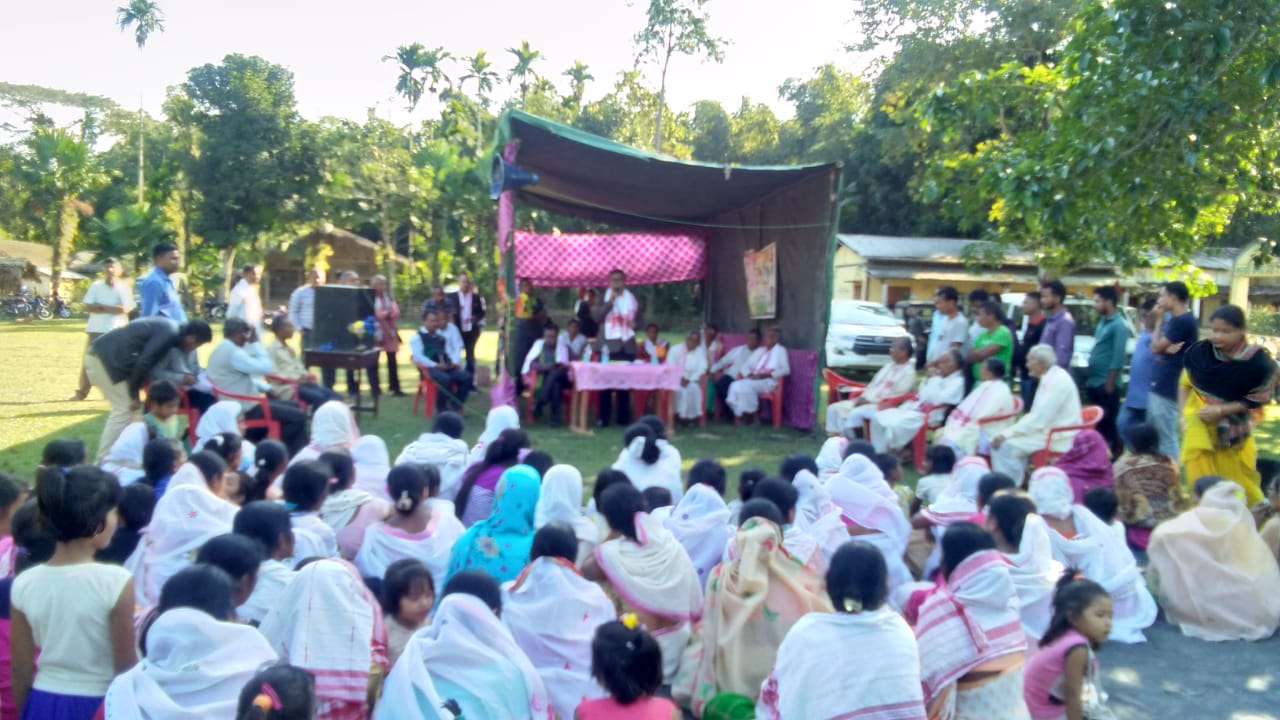 সোণাৰিত বিভিন্ন দলৰ প্ৰচাৰ-সমদলেৰে নিৰ্বাচনী প্ৰচাৰৰ সামৰণি