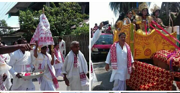 হৰিনামৰ ধ্বনিৰে মুখৰিত গোলাঘাট চহৰ