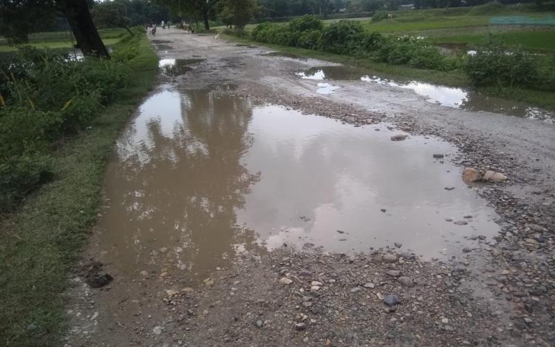 bad road assam kalaigaon