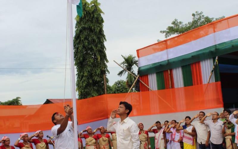 নাৰায়ণপুৰৰ বিভিন্ন প্ৰান্তত ৭২সংখ্যক  স্বাধীনতা দিৱস উদ্‌যাপন