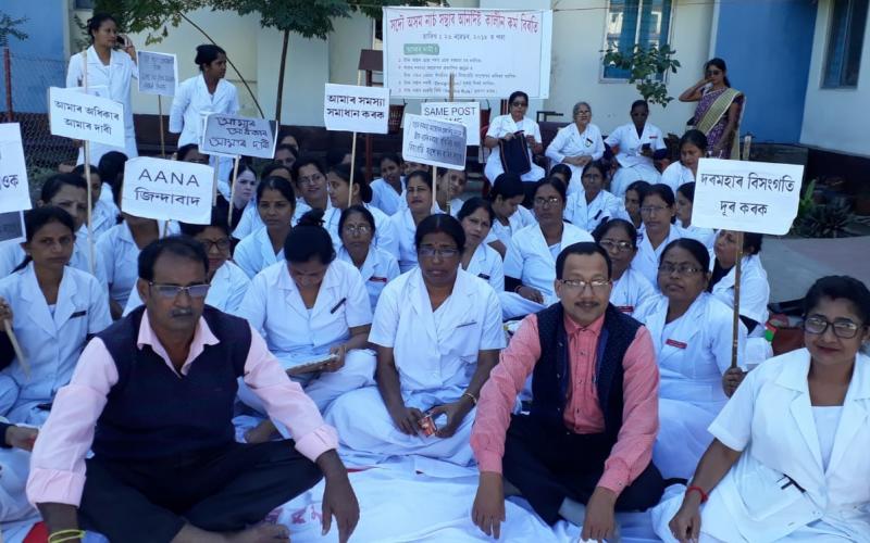 নাৰ্ছৰ কৰ্মবিৰতি : দৰঙত অচল চিকিৎসালয়