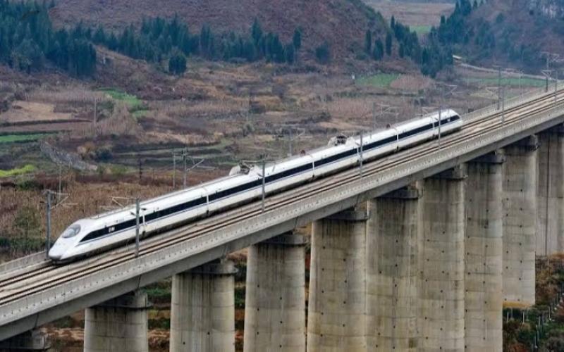 Chinese bullet train near arunachal border