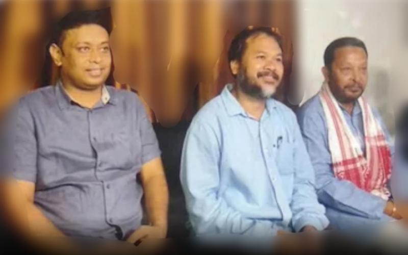 Akhil Gogoi and congress leaders