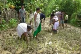 গাৰুখুন্দা পঞ্চায়তত পথ নিৰ্মাণত ব্যাপক অনিয়মৰ প্ৰতিবাদ