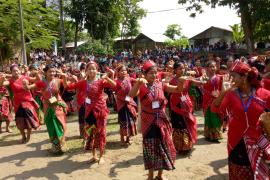 মাজুলীত মিচিং ঢোল বাদন-নৃত্য কৰ্মশালা সম্পন্ন