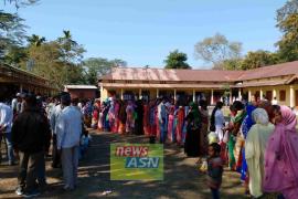 বঙাইগাঁৱত পুৱাৰে পৰা শান্তিপূৰ্ণভাৱে চলিছে পঞ্চায়ত নিৰ্বাচনৰ ভোট গ্ৰহণ