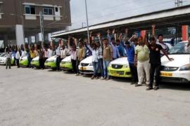 Protest by cab drivers